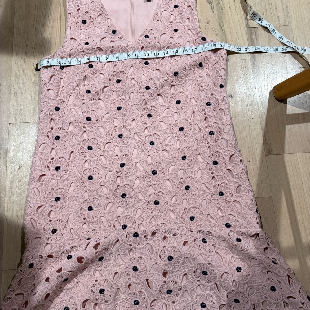 Ann Taylor Pink Lace Sleeveless Dress